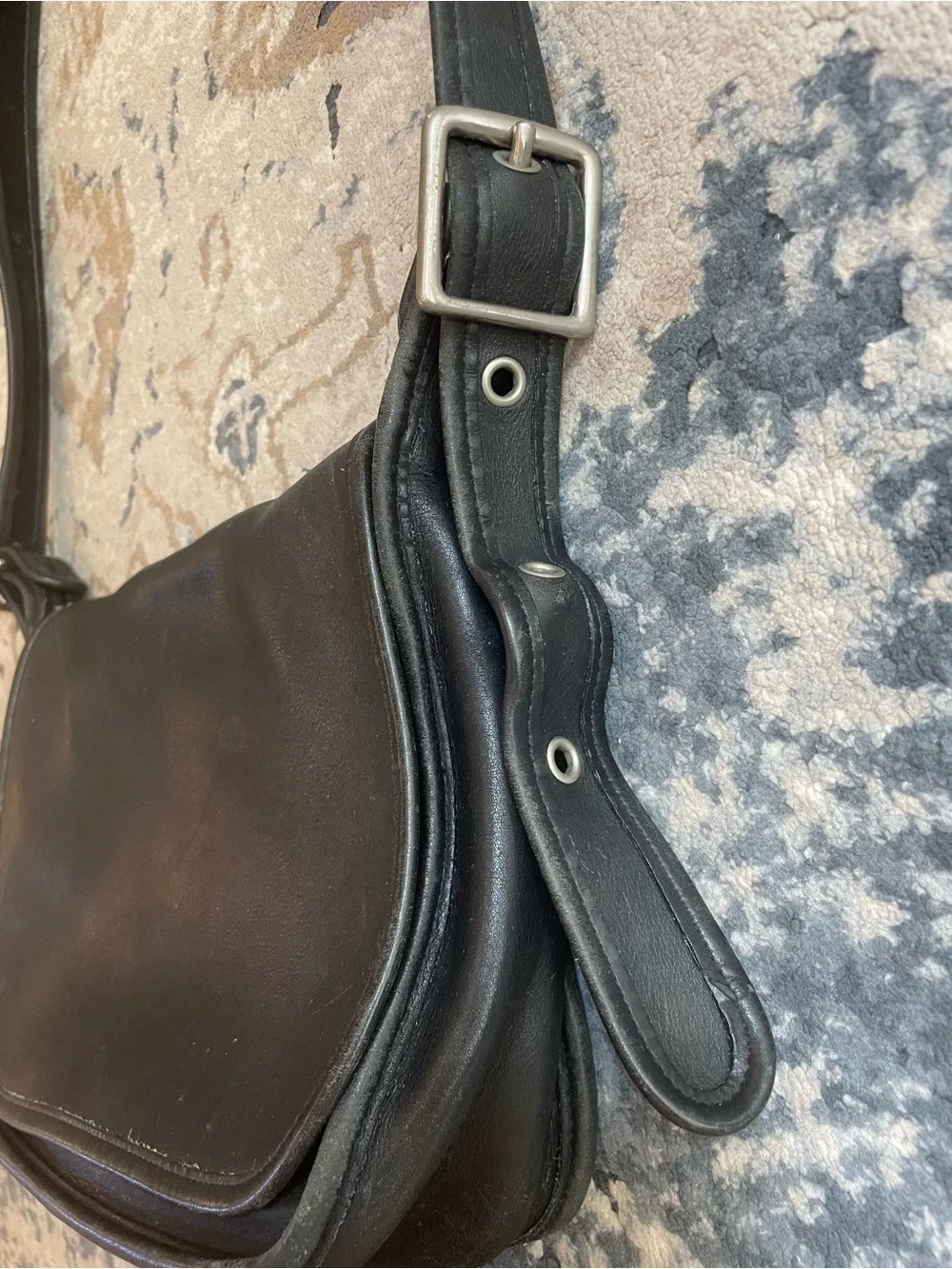 Coach Vintage 9951 Patricia Legacy Black Leather Crossbody Bag
